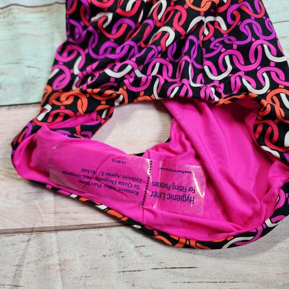 Trina Turk Women’s Size M Echo Long Sleeve Ring Front One Piece Swimsuit NEW - Picture 9 of 9